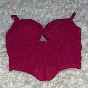 Sparkling Pink Corset Top